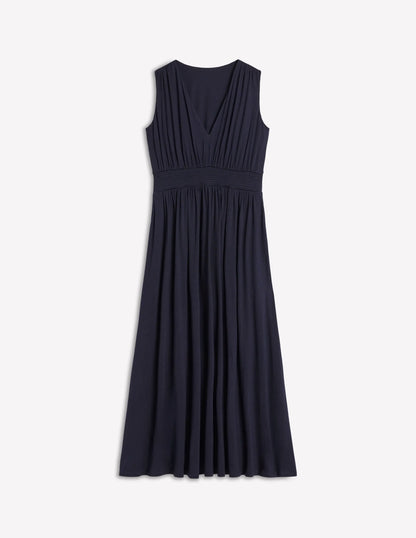 Paloma Jersey Maxi Dress-Navy