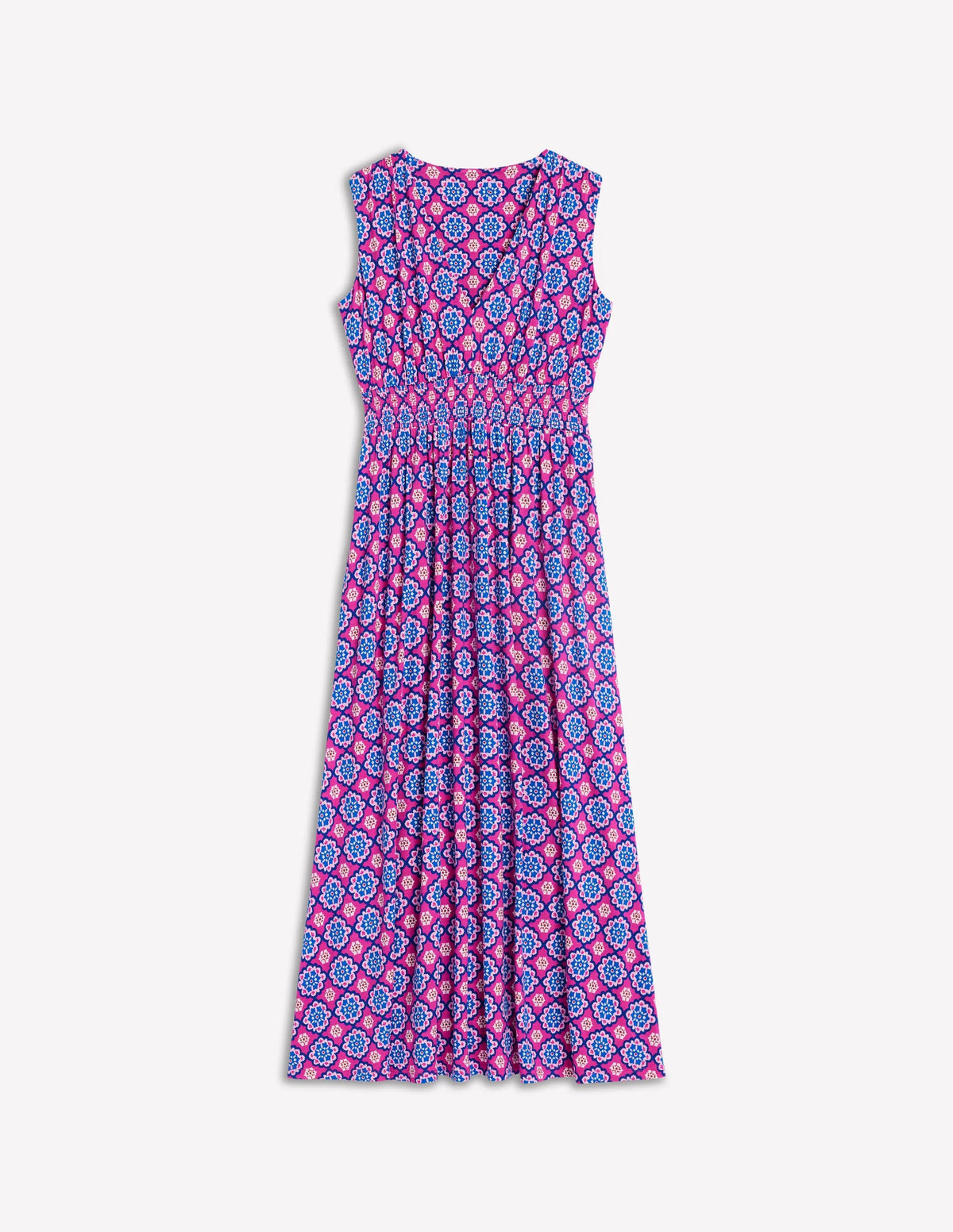 Paloma Jersey Maxi Dress-Cosmos Pink, Bloom Geo