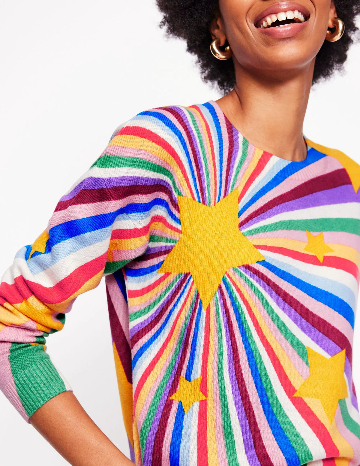 Lydia Cashmere Jumper-Multi, Supernova
