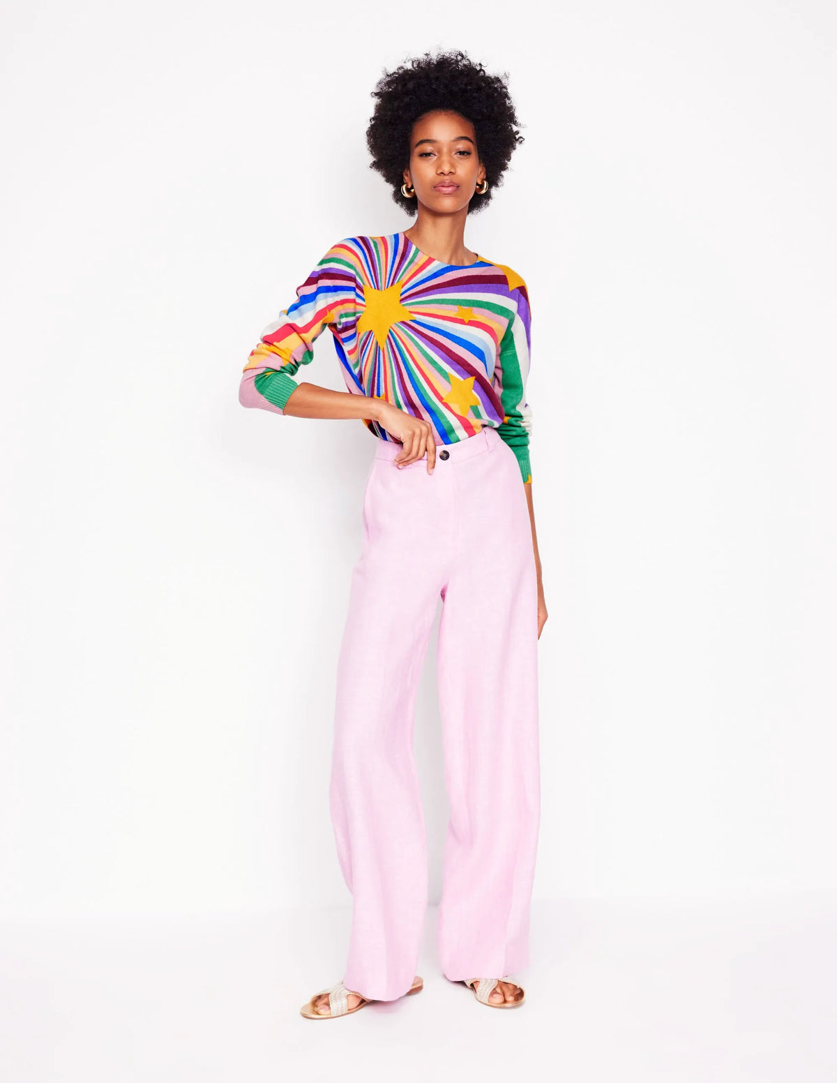 Lydia Cashmere Jumper-Multi, Supernova