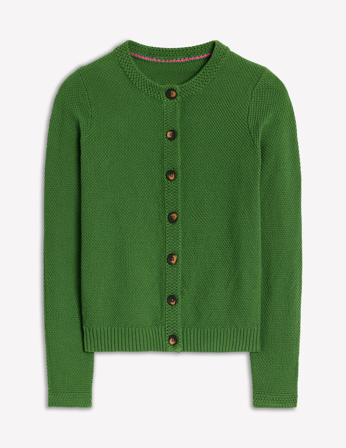 Callie Crochet Trim Cardigan-Paradise Green