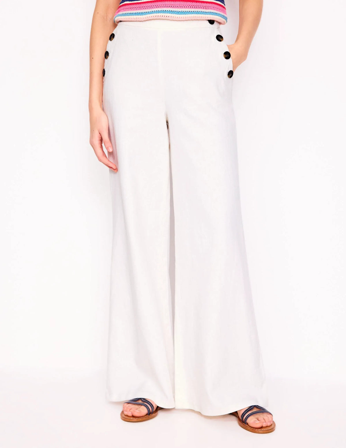 Greenwich Sailor Pants-White