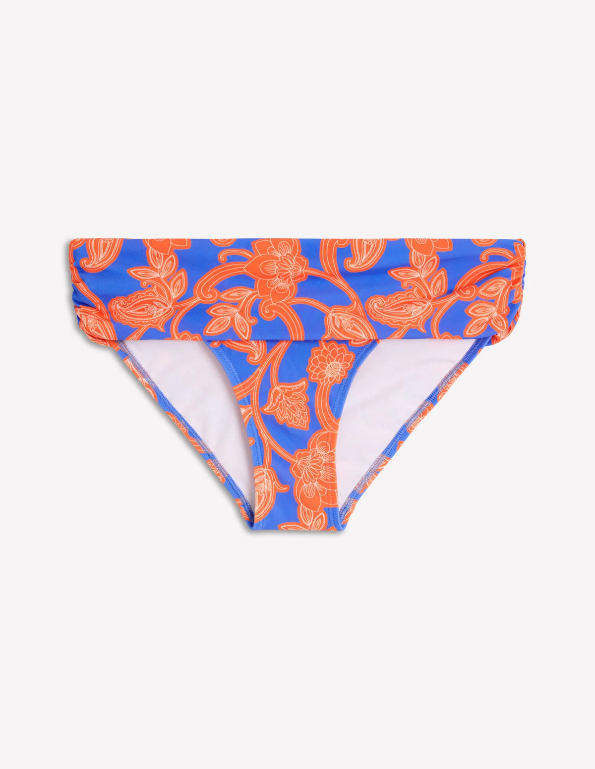 Classic Fold Bikini Bottoms-Jaffa Orange, Paisley Whirl