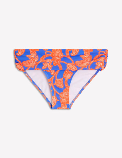 Classic Fold Bikini Bottoms-Jaffa Orange, Paisley Whirl
