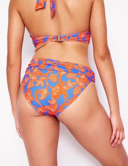 Classic Fold Bikini Bottoms-Jaffa Orange, Paisley Whirl