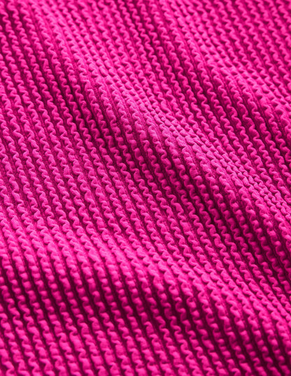 One Shoulder Swimsuit-Amazing Pink