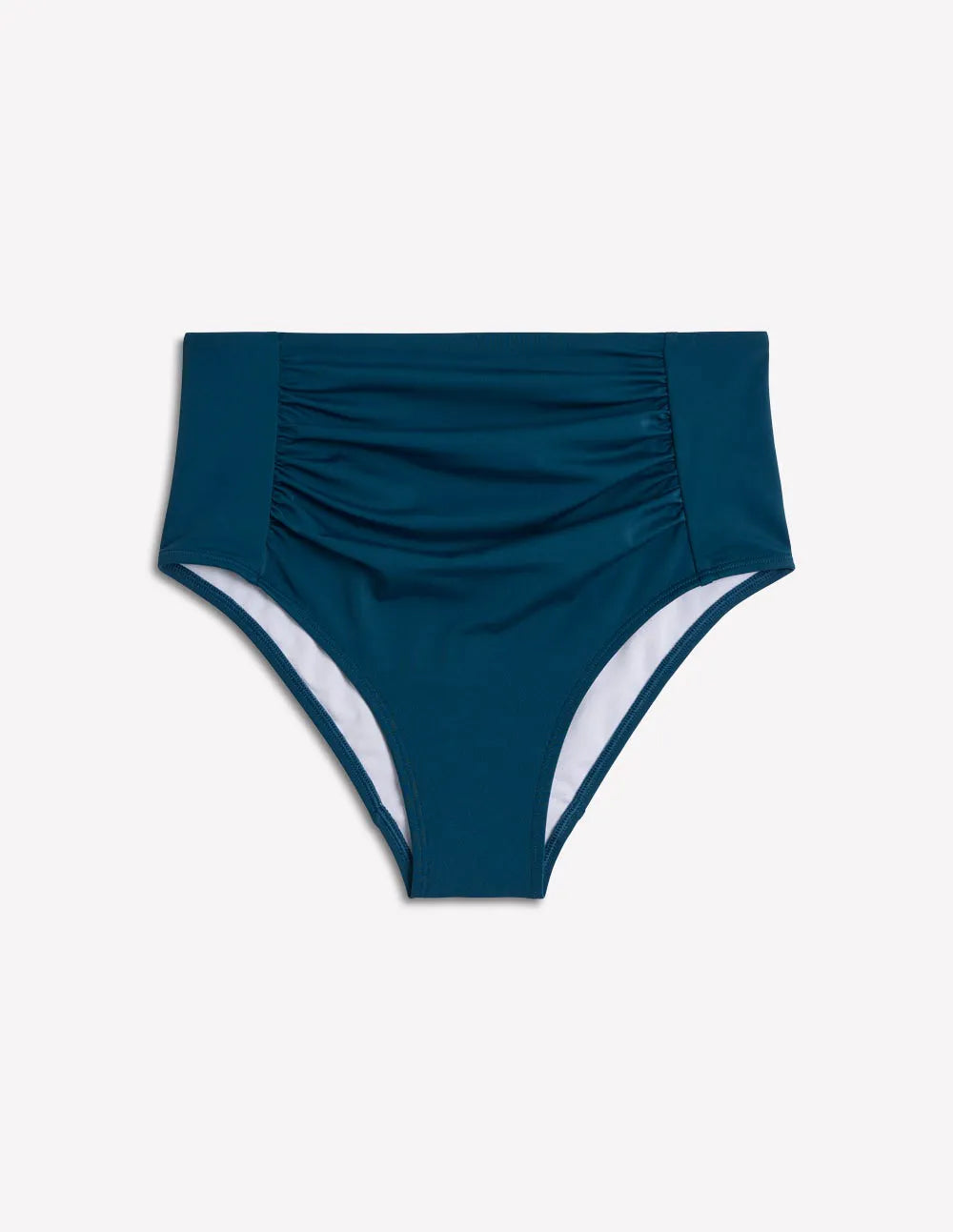 Kythira Ruched Bikini Bottoms-Oceanside Blue