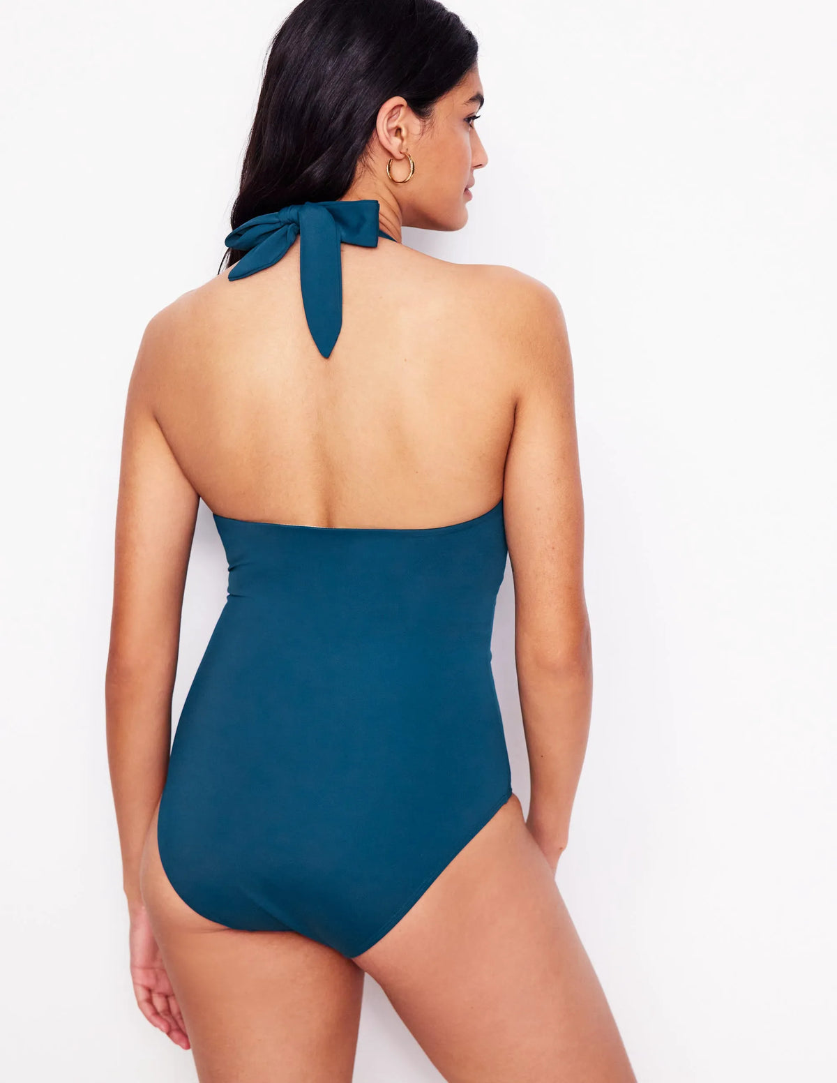 Kythira Ruched Swimsuit-Oceanside Blue