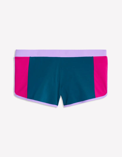 Rash Guard Swim Shorts-Oceanside Blue