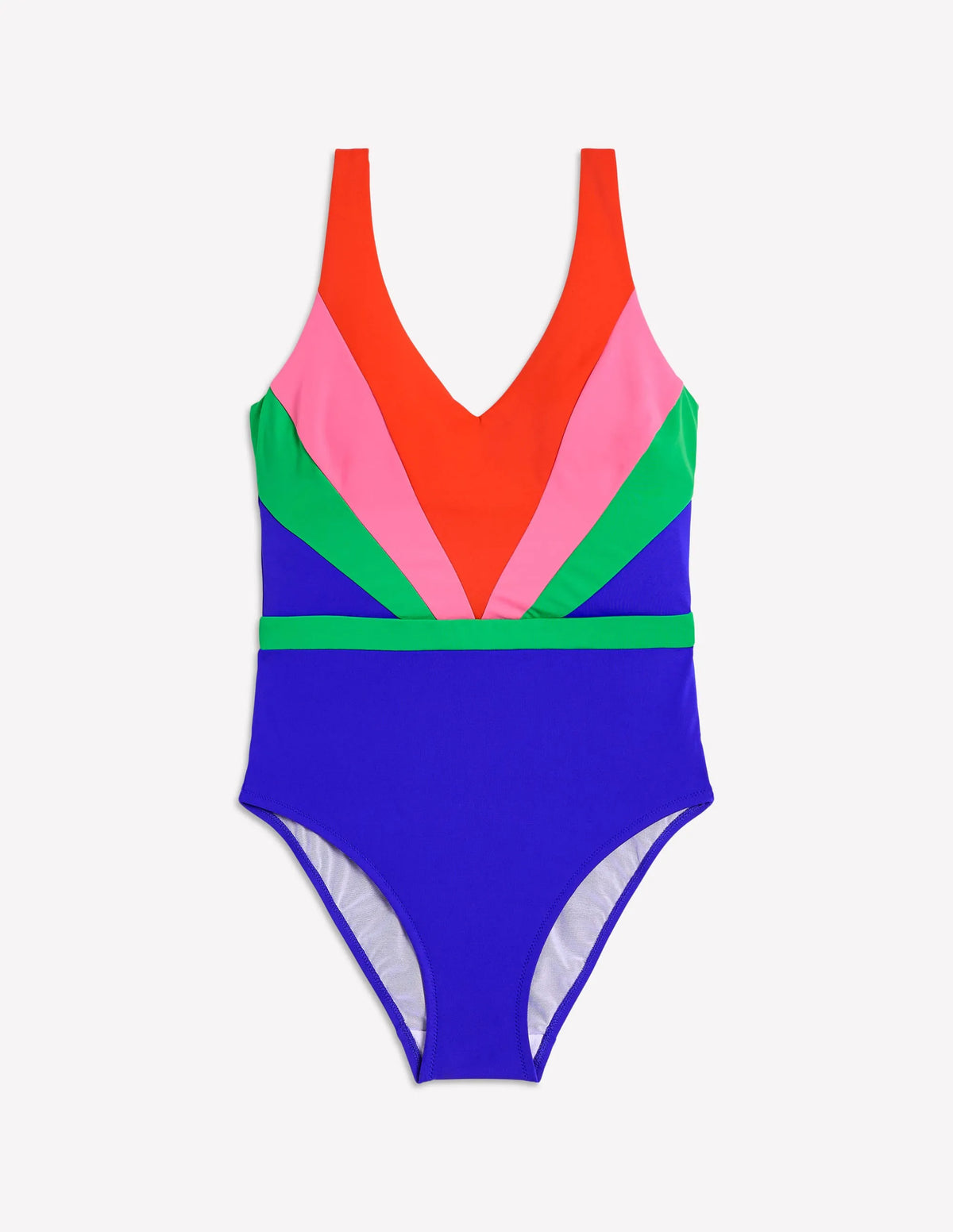 Syros V Neck Swimsuit-Multi Colourblock