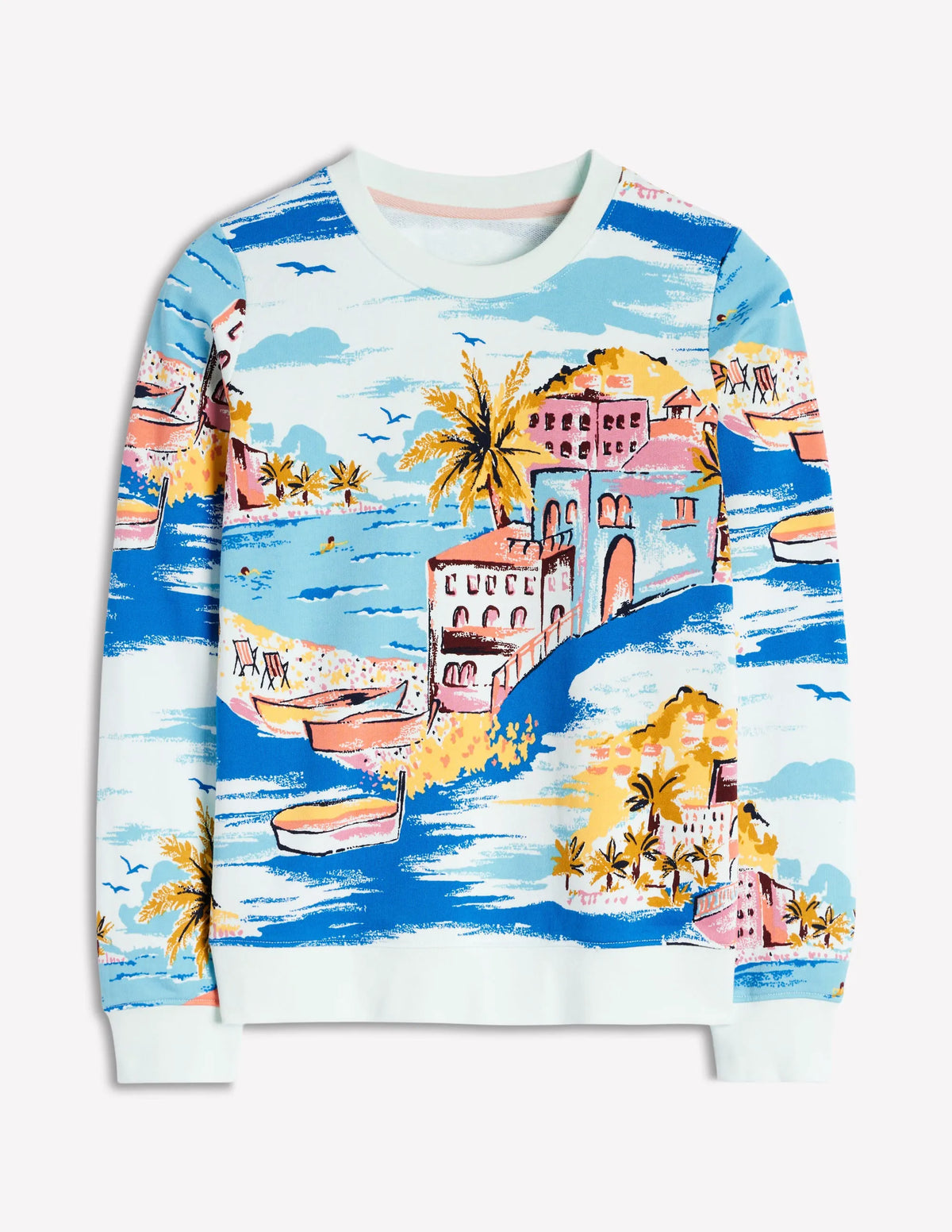 Hannah Printed Sweatshirt-Multi, Paradise Bay