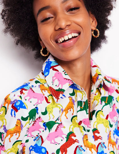 Sienna Cotton Shirt-Multi, Pony Club
