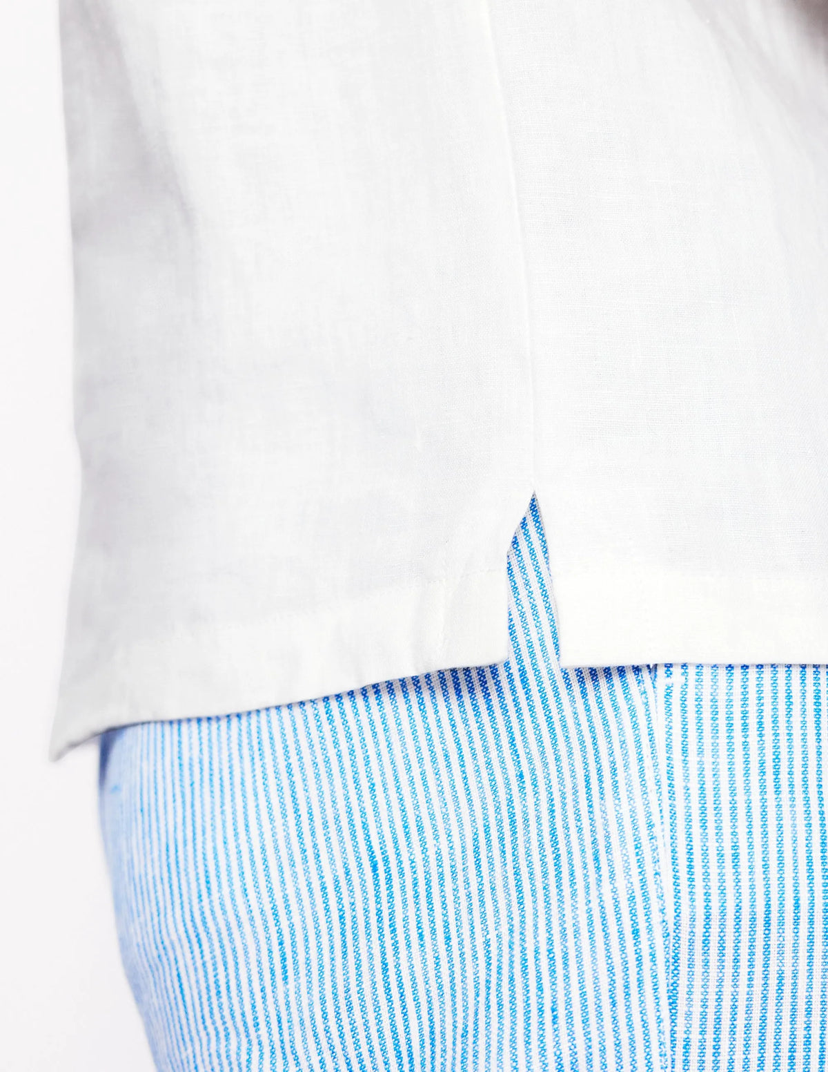 Linen Shell Top-White