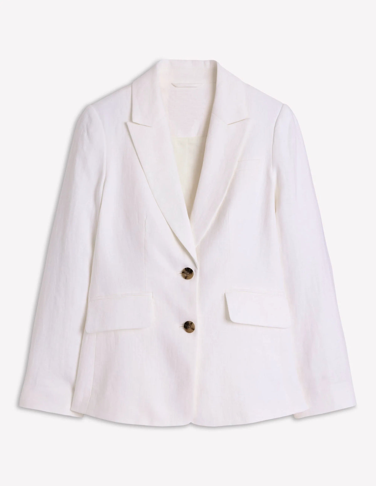 Stamford Linen Blazer-White