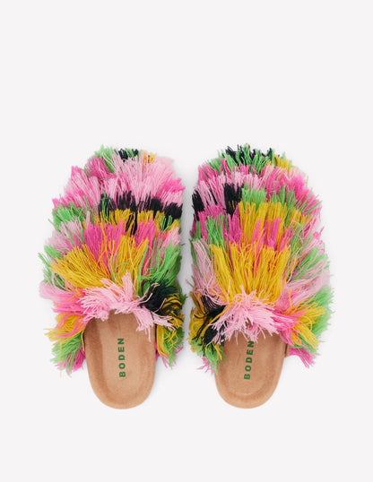 Multi Texture Mules-Multi