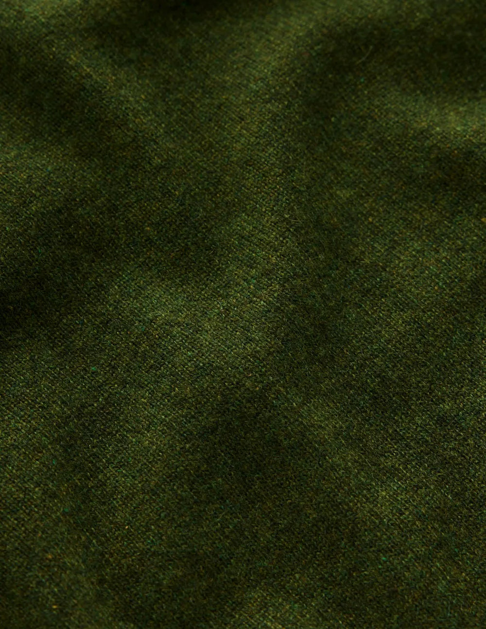 Eva Cashmere Crew Neck Sweater-Leaf Green Melange