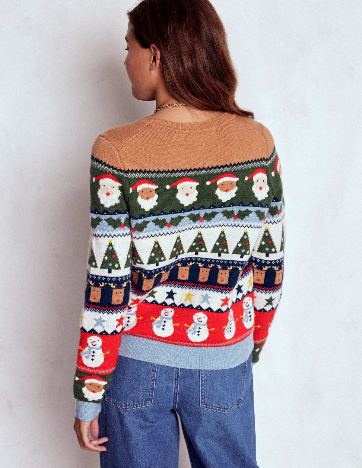 Edie Fair Isle Sweater-Multi, Christmas Fair Isle