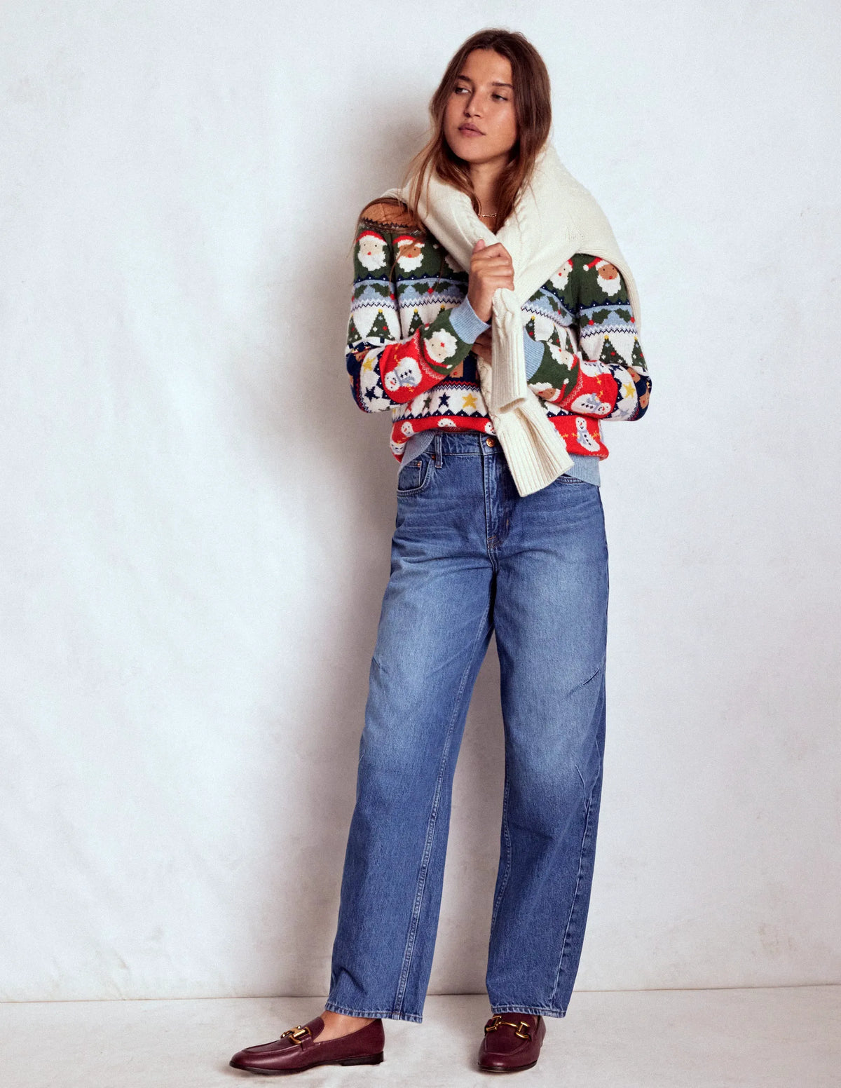 Edie Fair Isle Sweater-Multi, Christmas Fair Isle