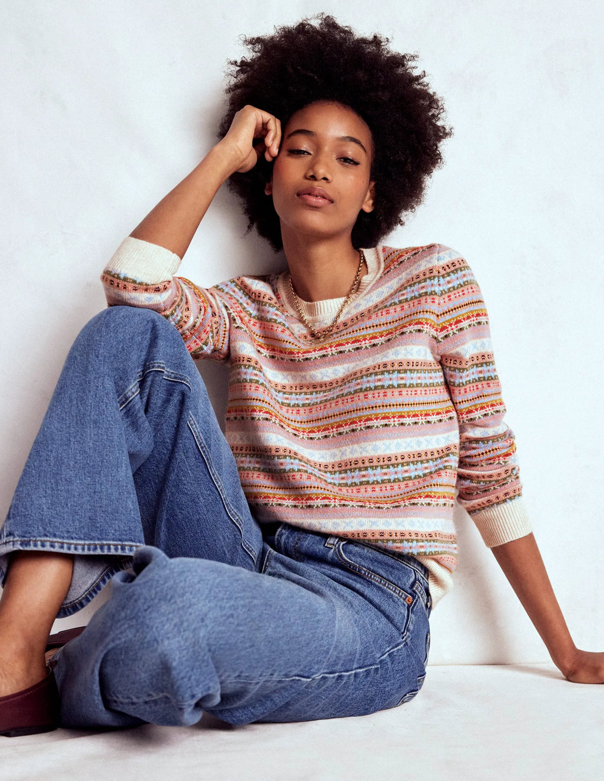 Edie Fair Isle Sweater-Heritage Fair Isle
