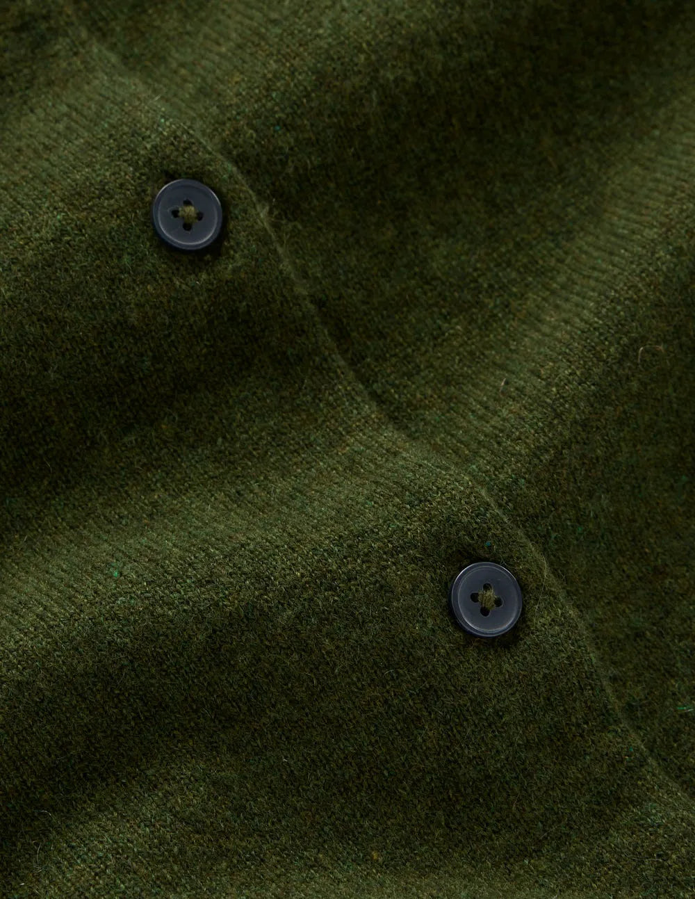 Eva Cashmere Crew Cardigan-Leaf Green Melange