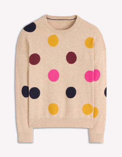 Natasha Novelty Sweater-Multi, Spot