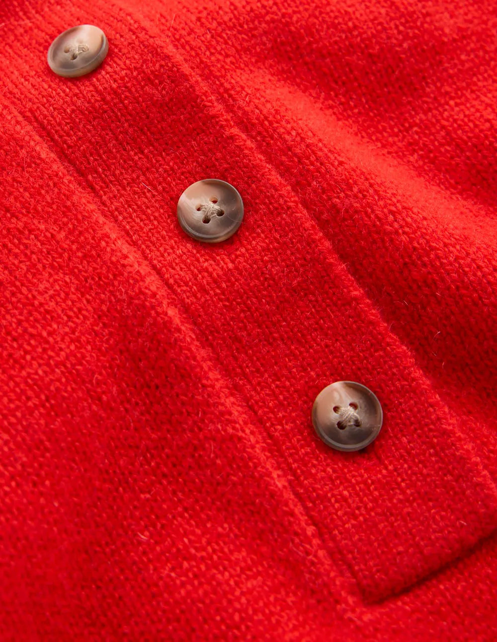 Collared Cashmere Sweater-Poppy Red