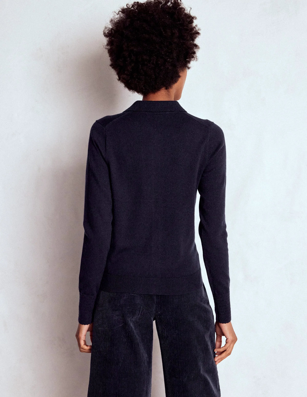 Briony Stitch Cardigan-Navy