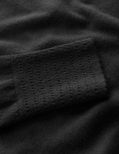 Briony Stitch Sweater-Black