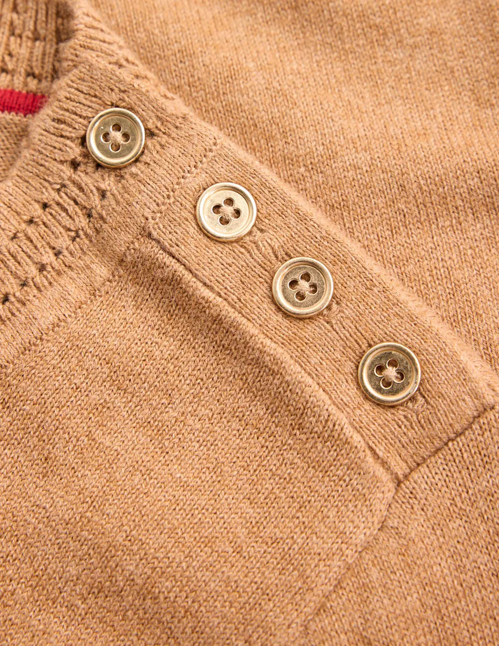 Briony Stitch Sweater-Camel Melange