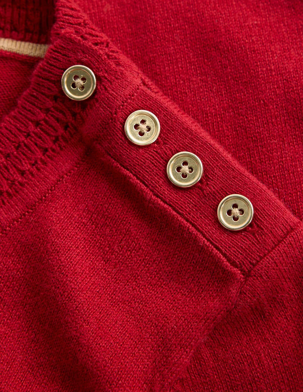 Briony Stitch Sweater-Red Liquorice