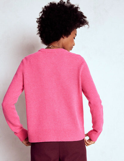 Marion Merino Cardigan-Rose Pink
