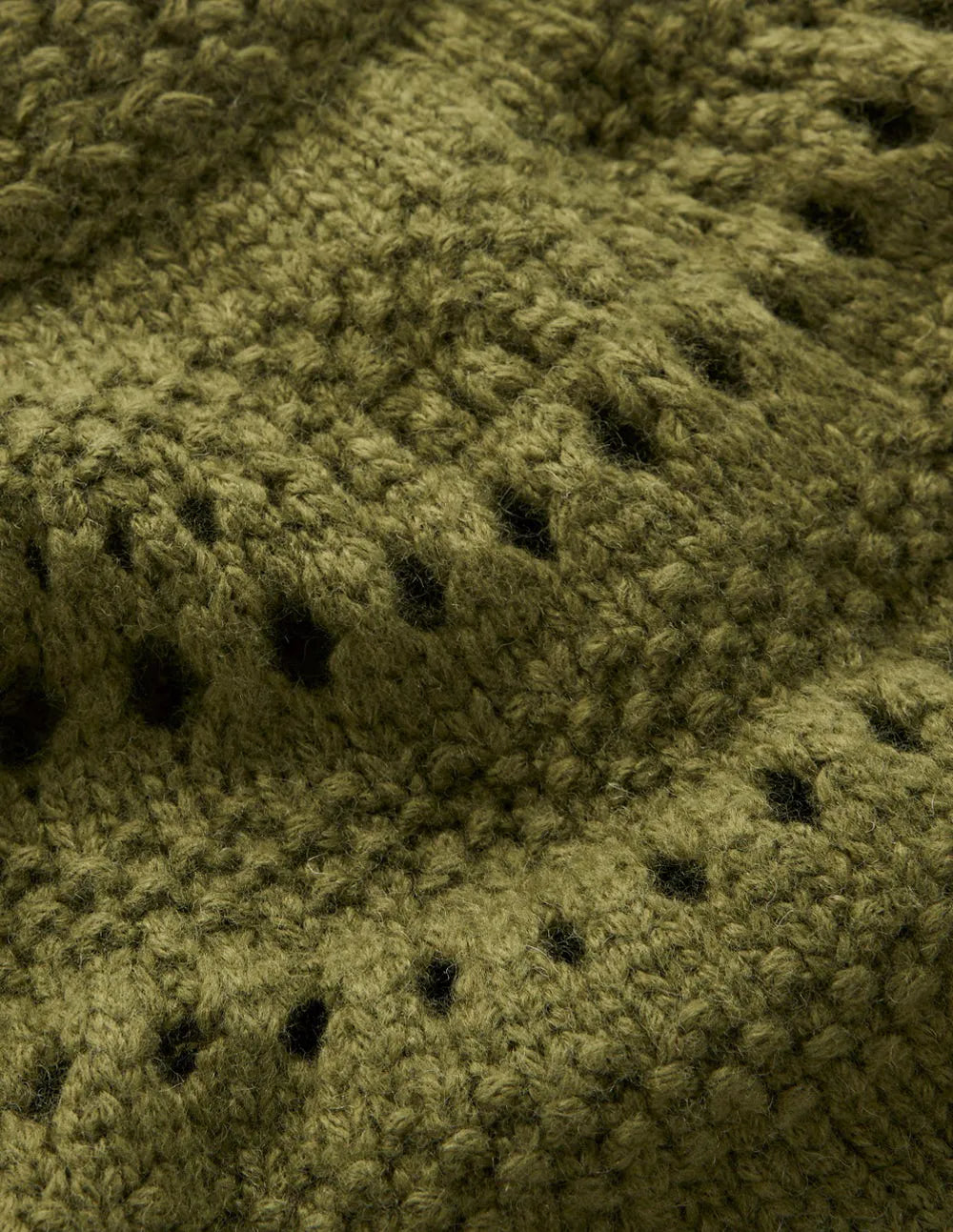 Fluffy Chunky Sweater-Woodland Green