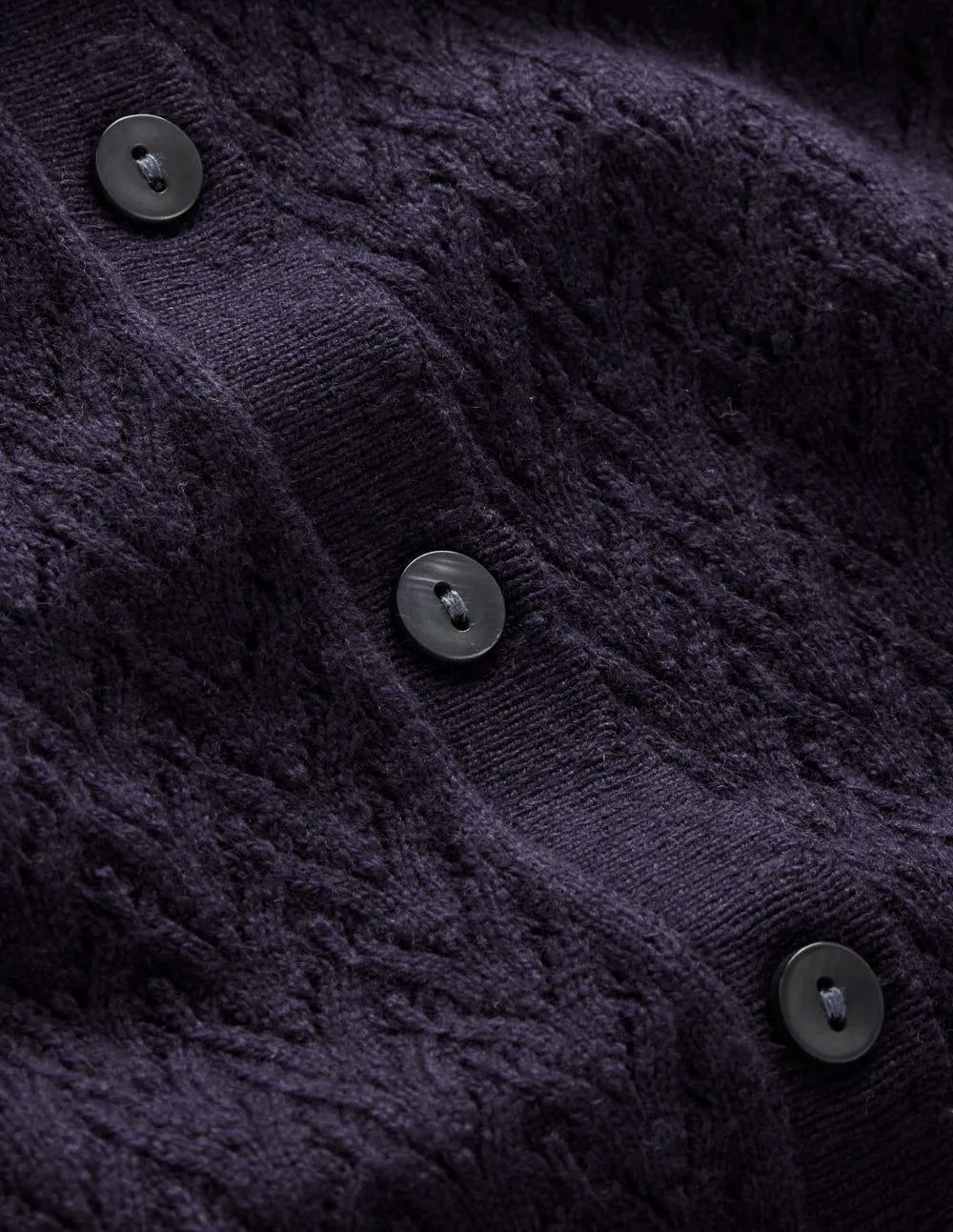 Diane Pointelle Cardigan-Navy