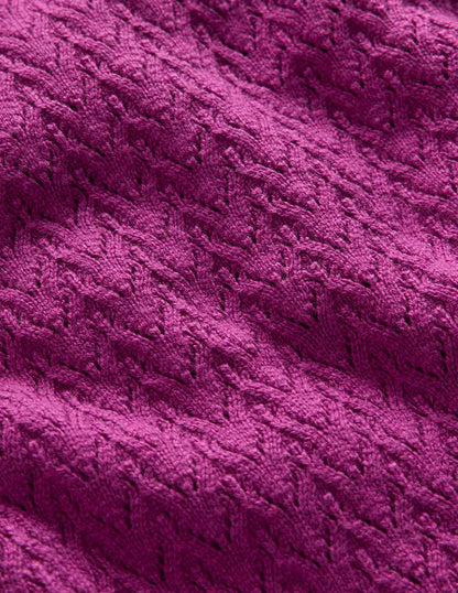 Diane Pointelle Sweater-Regal Purple