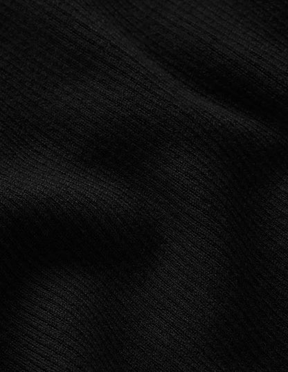 Emilia Roll Neck Sweater-Black