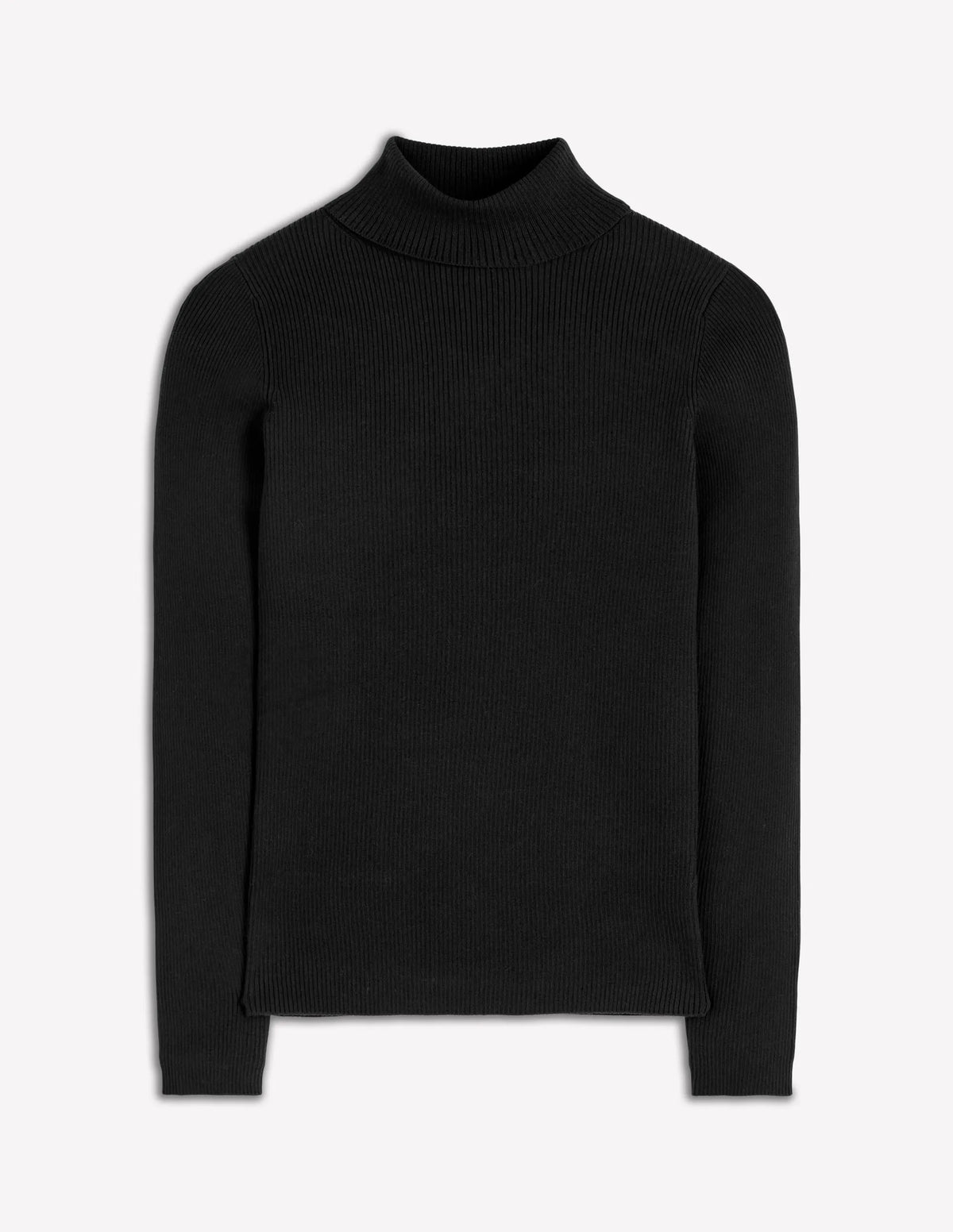 Emilia Roll Neck Sweater-Black