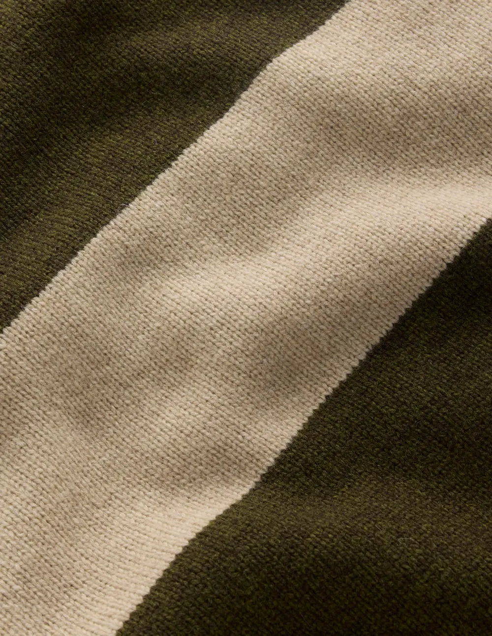Polly Merino Roll Neck Sweater-Marsh, Linen Stripe