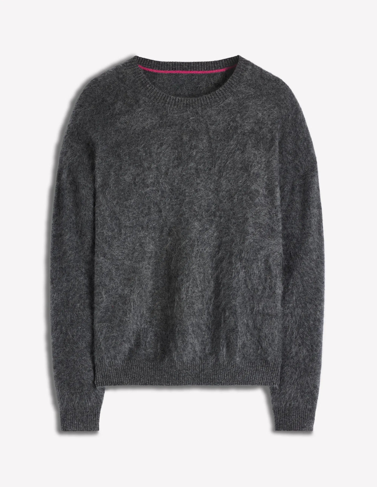 Kat Brushed Cashmere Sweater-Slate Grey