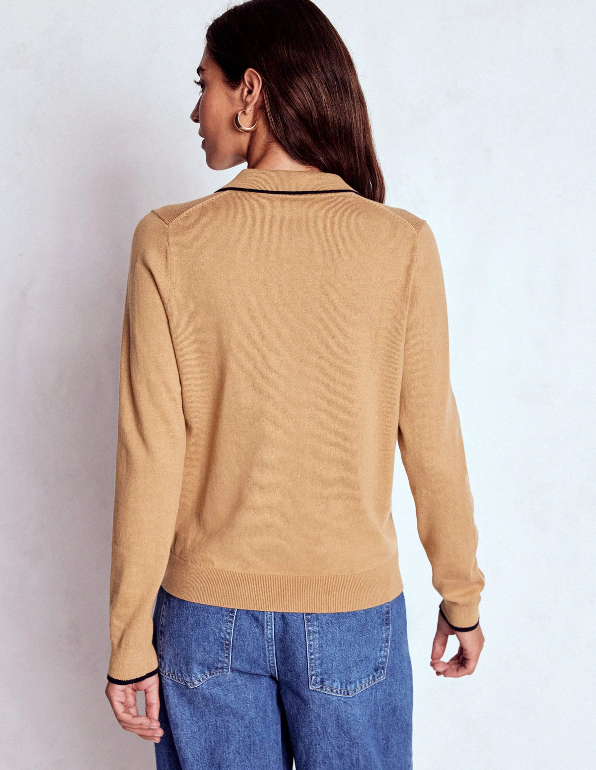Liz Henley Sweater-Fall Leaf Brown