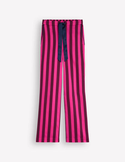 Cotton Pajama Pants-Pink Stripe
