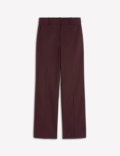 Canonbury Cotton 7/8 Pants-Deep Aubergine