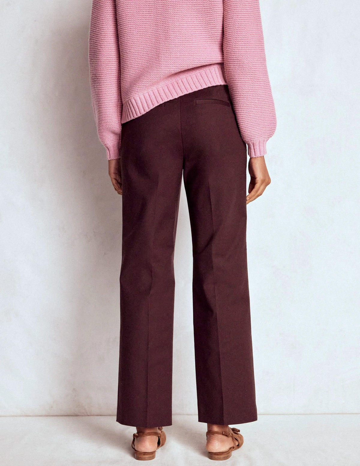 Canonbury Cotton 7/8 Pants-Deep Aubergine