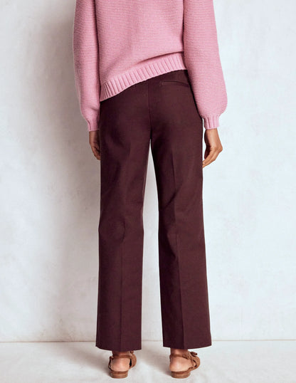 Canonbury Cotton 7/8 Pants-Deep Aubergine