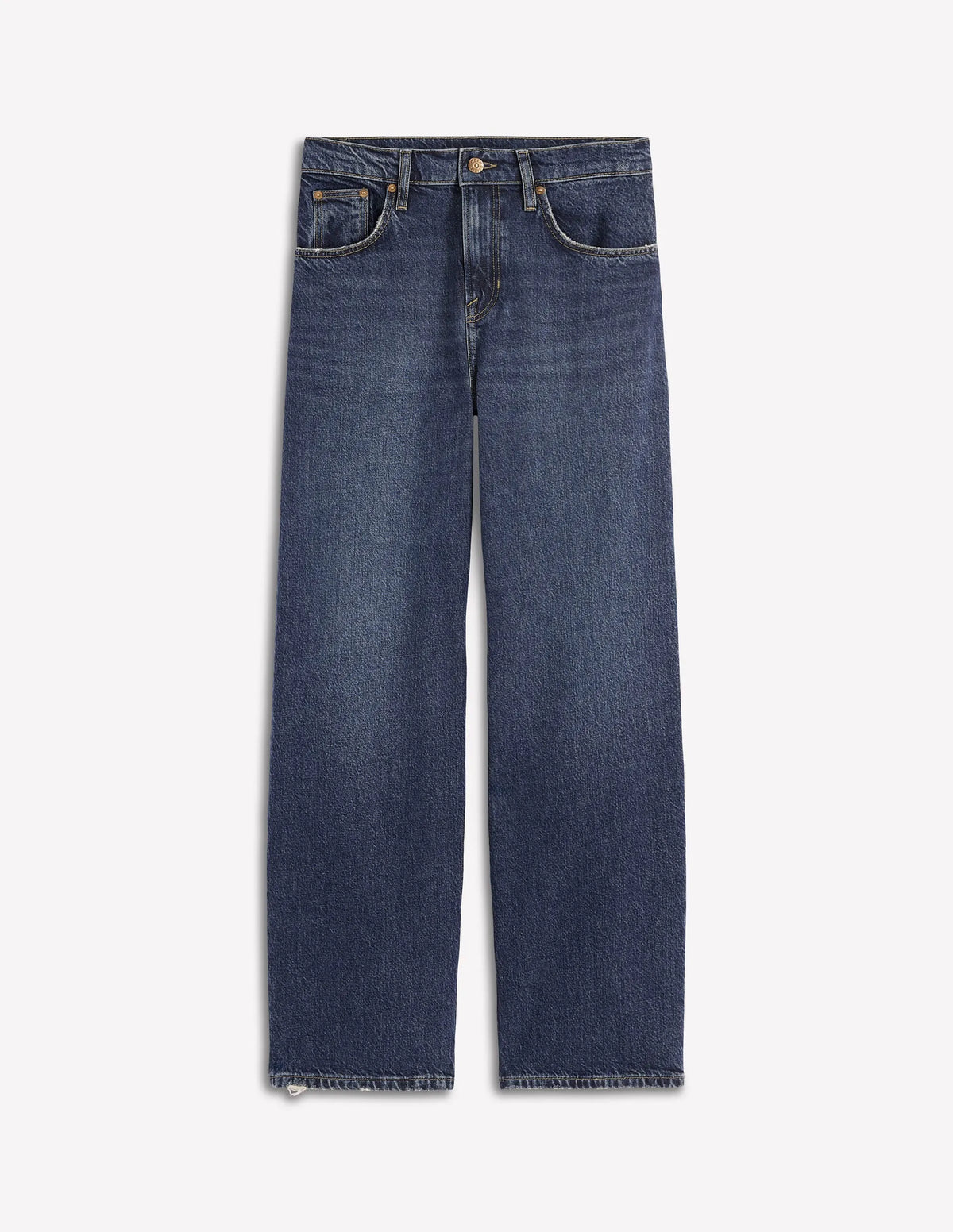 Mid Rise Relaxed Leg Jeans-Dark Vintage