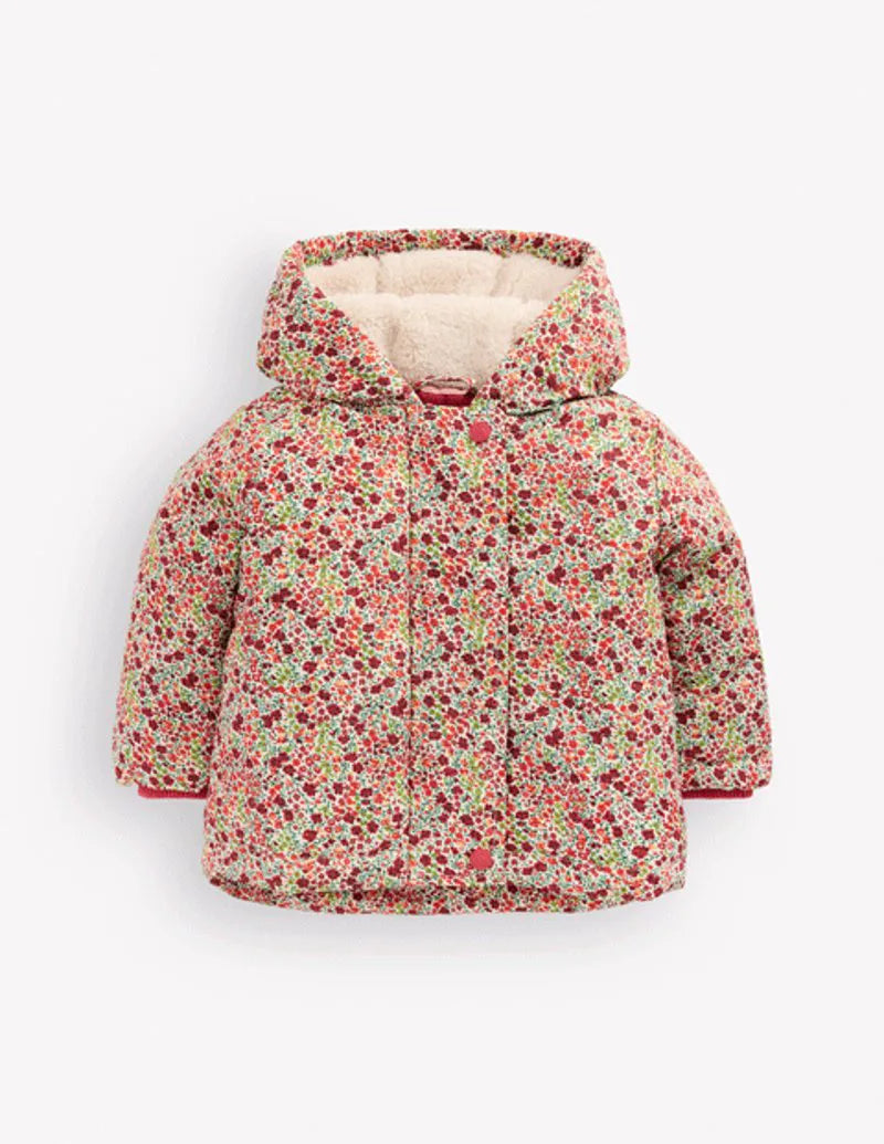 3-in-1 Shower Resistant Coat-Poppy Field
