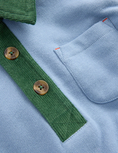 Smart Collared Sweatshirt-French Blue