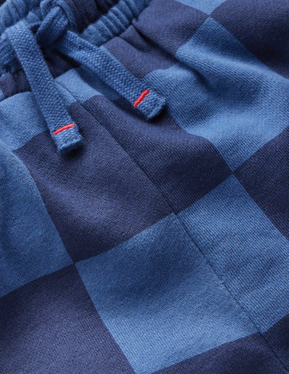 Printed Sweatpants-College Navy / Denim Blue