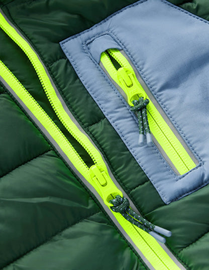 Pack-away Padded Jacket-Posy Green
