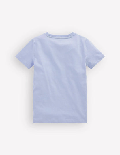 Short Sleeve Graphic T-shirt-Blue Race Cars