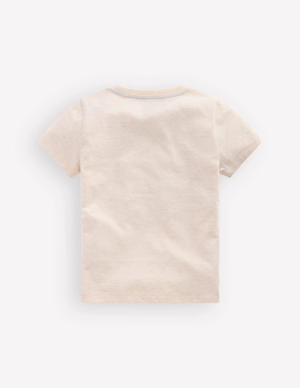 Linear Stitch T-shirt-Oatmeal Marl Holiday